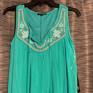 Teal summery dress